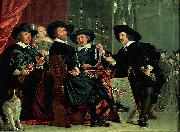 Bartholomeus van der Helst Governors of the archers' civic guard, Amsterdam painting